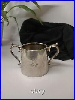 Antique Vintage Mappin & Webb Princess Plate Triple Silver 4 Set Wickham Court