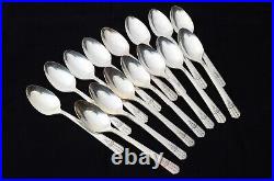 Antique WM A Rogers Everlasting silver plate 79 piece flatware silverware