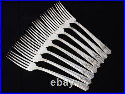 Antique WM A Rogers Everlasting silver plate 79 piece flatware silverware