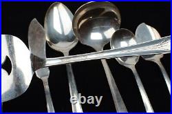 Antique WM A Rogers Everlasting silver plate 79 piece flatware silverware