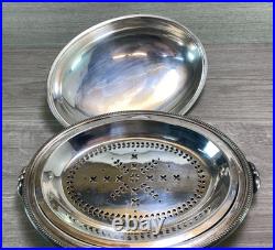 Antique Walker Hall & Son Silver Plate Tureen Food Warmer Server Rare Version