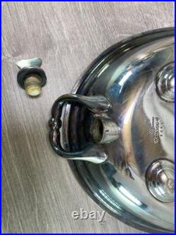 Antique Walker Hall & Son Silver Plate Tureen Food Warmer Server Rare Version