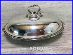 Antique Walker Hall & Son Silver Plate Tureen Food Warmer Server Rare Version