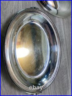 Antique Walker Hall & Son Silver Plate Tureen Food Warmer Server Rare Version