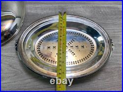 Antique Walker Hall & Son Silver Plate Tureen Food Warmer Server Rare Version