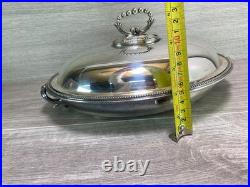 Antique Walker Hall & Son Silver Plate Tureen Food Warmer Server Rare Version
