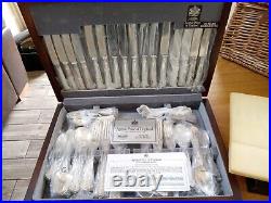 Antique cutlery 80 piece, silver plated. Wooden box. Arthur Price Sheffield maker