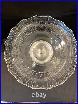 Antique silver plated centre piece with cut glass bowl