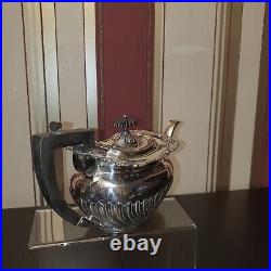 Antique three pieces silver plated coffee set