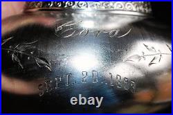 Antuqie Silverplate Quadruplate 5 Pieces Tea Set James W. Tufts England
