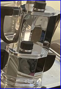 Art Deco 1930 Cubist Tea Set Silver Plate Puiforcat Ercuis Desny Christofle Era