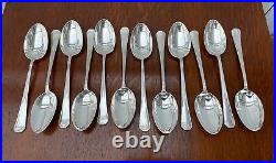 Art Deco 94 Piece Canteen of Cutlery Bone Handle, Stainless & Silver Plate