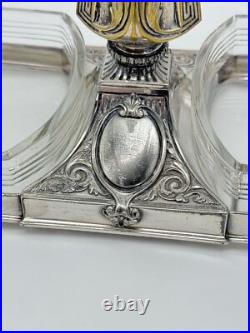 Art Deco EPERGNE WMF Center Piece Silver Plate Gondola Design