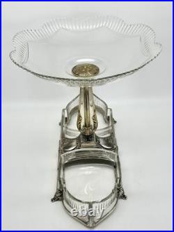 Art Deco EPERGNE WMF Center Piece Silver Plate Gondola Design