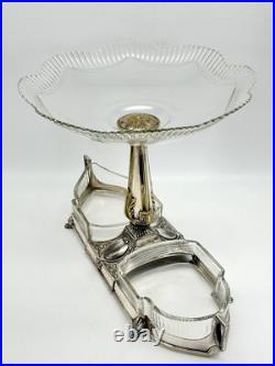 Art Deco EPERGNE WMF Center Piece Silver Plate Gondola Design