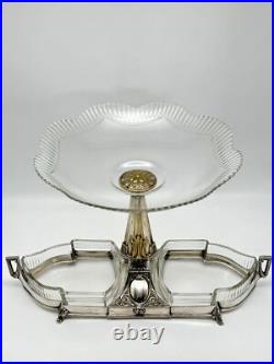 Art Deco EPERGNE WMF Center Piece Silver Plate Gondola Design