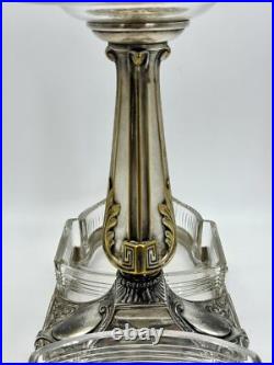 Art Deco EPERGNE WMF Center Piece Silver Plate Gondola Design