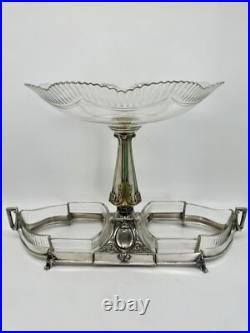 Art Deco EPERGNE WMF Center Piece Silver Plate Gondola Design