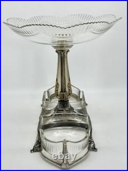 Art Deco EPERGNE WMF Center Piece Silver Plate Gondola Design