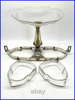 Art Deco EPERGNE WMF Center Piece Silver Plate Gondola Design