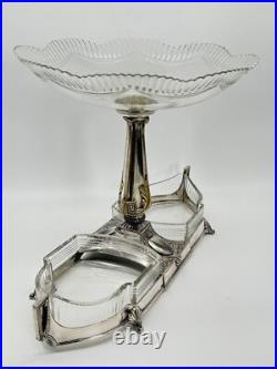 Art Deco EPERGNE WMF Center Piece Silver Plate Gondola Design