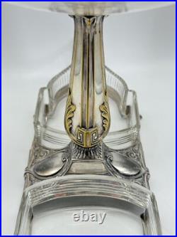 Art Deco EPERGNE WMF Center Piece Silver Plate Gondola Design