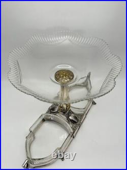 Art Deco EPERGNE WMF Center Piece Silver Plate Gondola Design