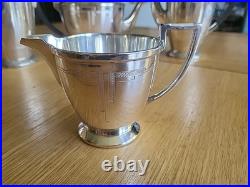 Art Deco Mappin And Webb Silver Plate Tea service 5 Piece