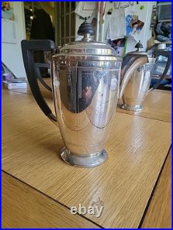 Art Deco Mappin And Webb Silver Plate Tea service 5 Piece
