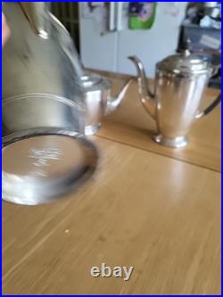 Art Deco Mappin And Webb Silver Plate Tea service 5 Piece