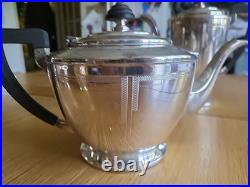 Art Deco Mappin And Webb Silver Plate Tea service 5 Piece