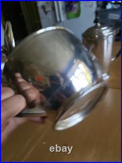 Art Deco Mappin And Webb Silver Plate Tea service 5 Piece