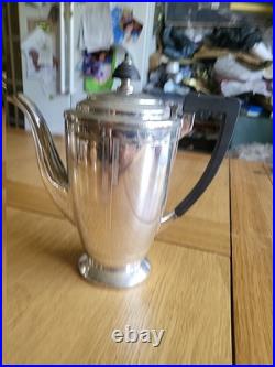 Art Deco Mappin And Webb Silver Plate Tea service 5 Piece