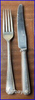 Art Deco Waring And Gillow Canteen Of Cutlery Antique Incomplete 65 Pieces