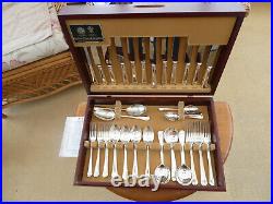 Arther Price silver plater cutlery 51 piece set 7place settings boxed