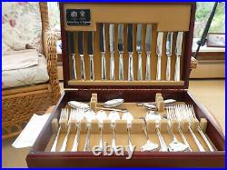 Arther Price silver plater cutlery 51 piece set 7place settings boxed