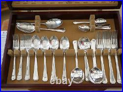 Arther Price silver plater cutlery 51 piece set 7place settings boxed