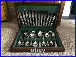 Arthur Price 44 Piece Cutlery Set EPNS A1 Silver Plated Kings Design