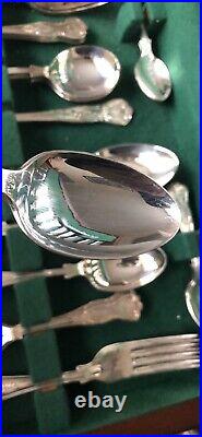 Arthur Price 44 Piece Cutlery Set EPNS A1 Silver Plated Kings Design
