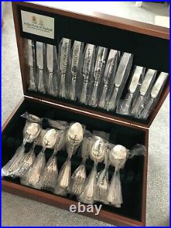Arthur Price 44 Piece Silver Plated Cutlery Set In Case