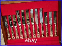Arthur Price 45 piece silver cutlery set 12 places, items missing