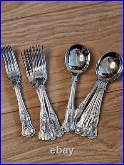 Arthur Price 45 piece silver cutlery set 12 places, items missing