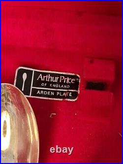 Arthur Price 45 piece silver cutlery set 12 places, items missing