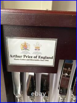 Arthur Price England ROYAL PEARL 100 Piece Five EPNS Sovereign Collection