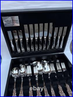 Arthur Price Every Day 44-Piece Kings 6-Person Canteen, Silver, 46 x 29.5 x 10 cm