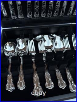 Arthur Price Every Day 44-Piece Kings 6-Person Canteen, Silver, 46 x 29.5 x 10 cm