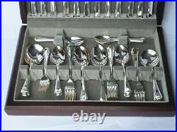 Arthur Price Grecian 44 piece 6 person canteen cutlery set EPNS A1
