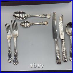 Arthur Price John Mason 44 Piece Cutlery set Canteen Wooden Box silver plate