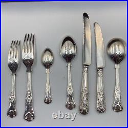 Arthur Price John Mason 44 Piece Cutlery set Canteen Wooden Box silver plate