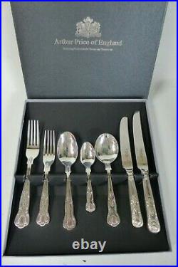 Arthur Price Kings Sovereign Silver Plated Cutlery Set 7 Piece/1 Place Setting